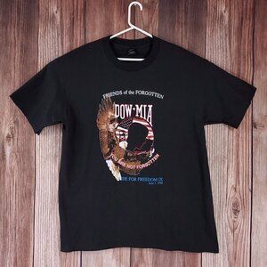 Vtg 1998 Ride For The Forgotten Single Stitch Shirt Black Size 2XL Made In USA